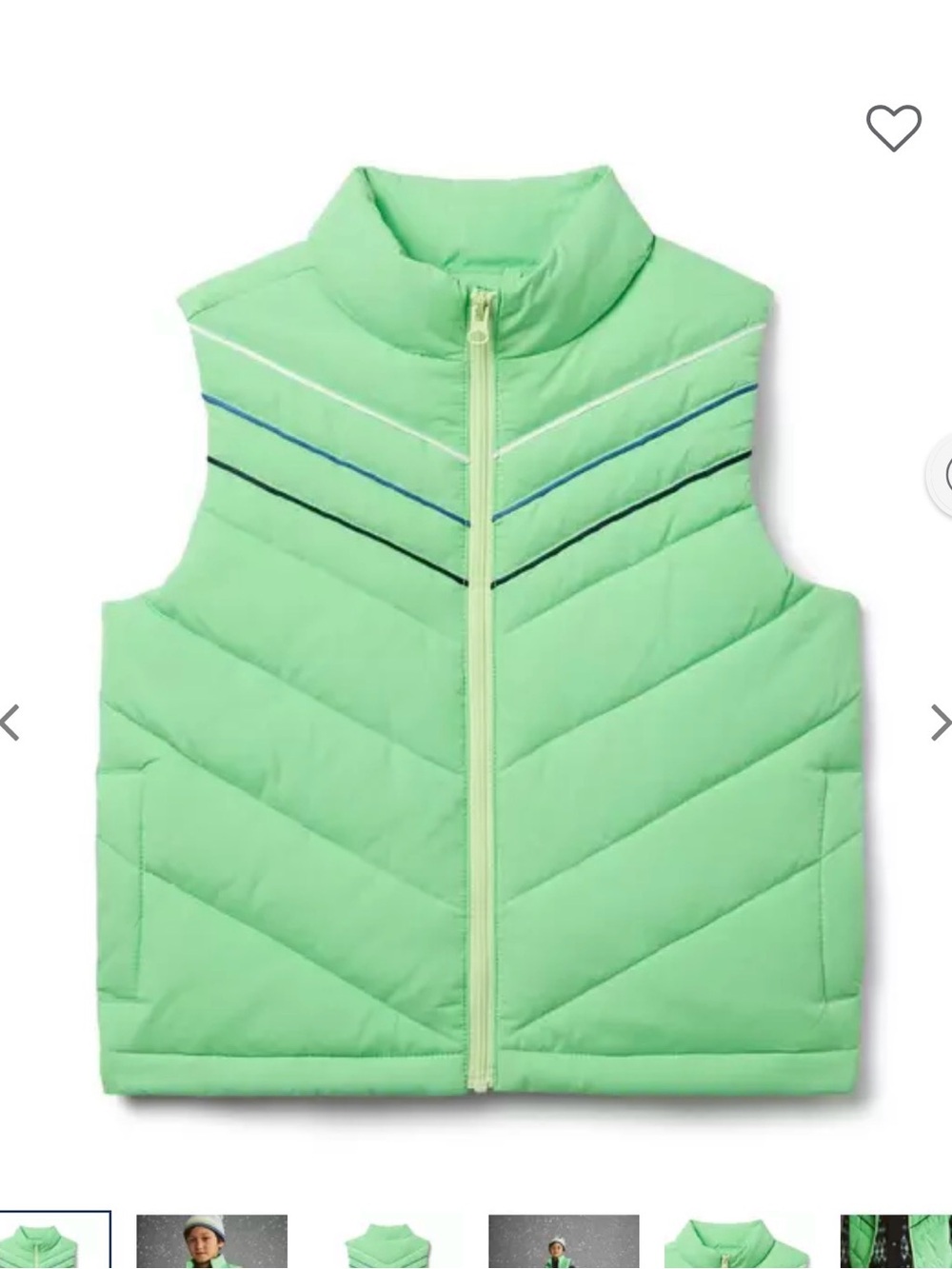 Janie and Jack  Kids Puffer Vest - Mint Green